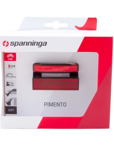 Rücklicht Spanninga Pimento XE 6-36 VDC mit 50mm Trägerbefestigung