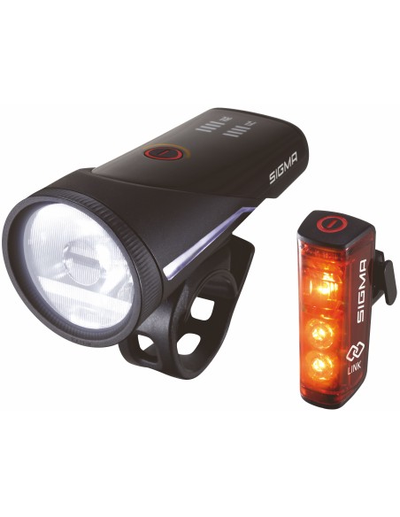 Beleuchtungsset  Sigma Aura 100 USB Scheinwerfer + Blaze Link Rücklicht