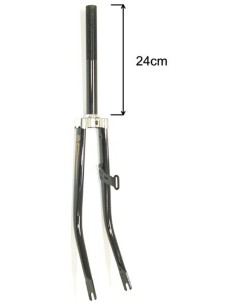 Gabel 26" Schwarz mit Dynamohalter