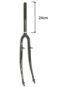 Gabel 28" Hybride Schwarz mit Cantisockel