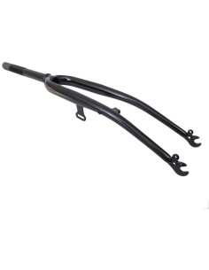 Gabel  28x 1-1/8" Schwarz mit Dynamohalter + Cantisockel für Trommelbremse