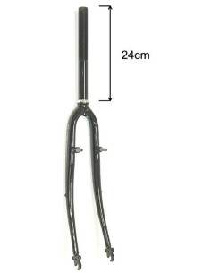 Gabel 28"-1/8" Hybride Schwarz mit Cantisockel