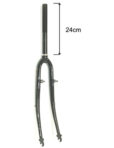 Gabel 28"-1/8" Hybride Schwarz mit Cantisockel