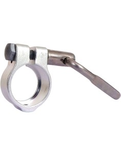 Sattelklemme Gazelle mit Befestigungsschraube und Hebel 35mm - Silber