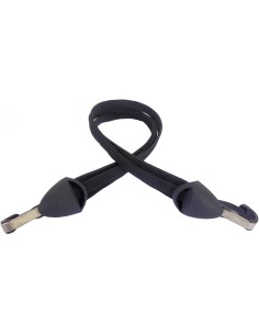Spanngurt 28" Gazelle mit Edelstahlhaken / Kurz 55cm - Schwarz