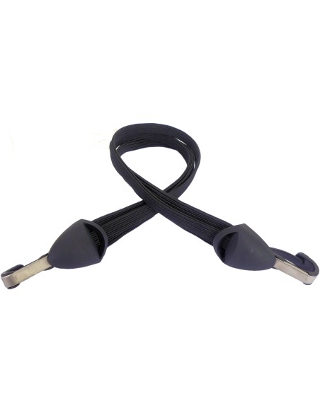 Spanngurt 28" Gazelle mit Edelstahlhaken / Kurz 55cm - Schwarz