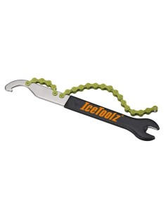 Pedalschlüssel mit Haken und Kettenpeitsche IceToolz 34S2