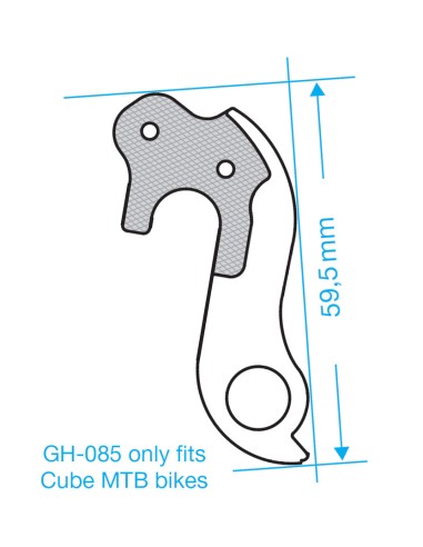 Schaltauge Marwi GH-085 Bianchi / Cube