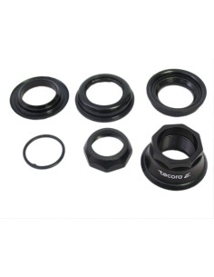 Steuersatz Tecora 1" semi-integriert - Schwarz