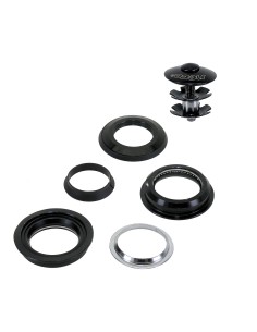Steuersatz 1.1/8" Semi-Integriert  Alu-Schwarz