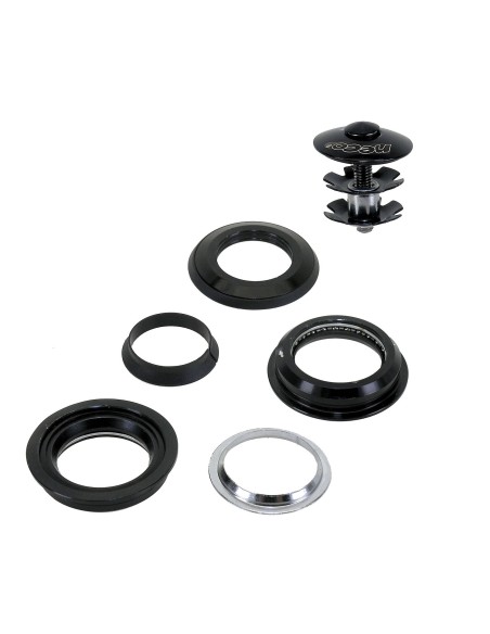 Steuersatz 1.1/8" Semi-Integriert  Alu-Schwarz