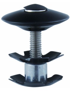 Kralle + Alukappe + Schraube Für Ahead-Steuersatz Alu 1/8" Schwarz