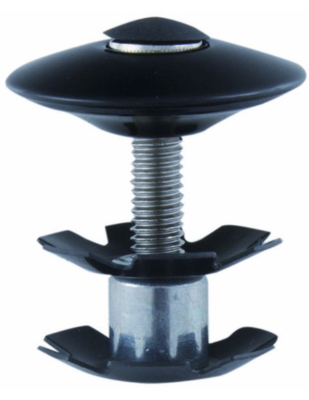 Kralle + Alukappe + Schraube Für Ahead-Steuersatz Alu 1/8" Schwarz