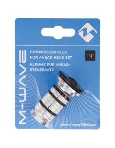 Kralle + Alukappe + Schraube für Ahead-Steuersatz 1-1/8" Alu-Schwarz (für Carbon-Gabel)