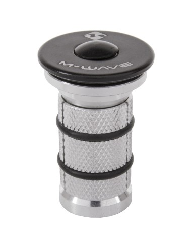 Kralle + Alukappe + Schraube für Ahead-Steuersatz 1-1/8" Alu-Schwarz (für Carbon-Gabel)