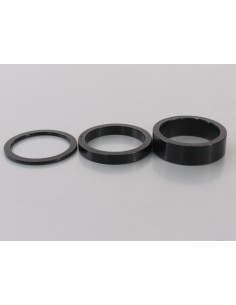 Distanzringe 1-1/8" (ø28.6) 3-teilig 2/5/10mm Schwarz
