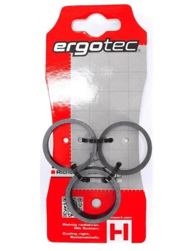 Distanzringe  1-1/8" (ø28.6) 3-teilig 2/5/10mm Carbon