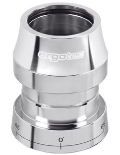 Steuersatz Ergotec A118AC-ES ahead mit 65° Lenkerblock 1 1/8" ohne Gewinde - Schwarz