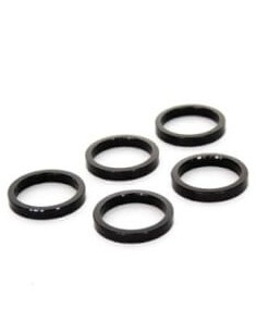 Distanzringe für Ahead Vorbau  1-1/8" 5 mm - black (5 Stück)