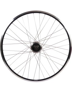 Hinterrad 28" / 622 x 19C mit Shimano Nexus 7 Nabe für Rollerbremsen - Schwarze Felge mit Edelstahlspeichen