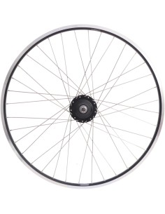 Hinterrad 28" Nexus 8 Rollenbremsnabe mit schwarzer Felge und Edelstahlspeichen