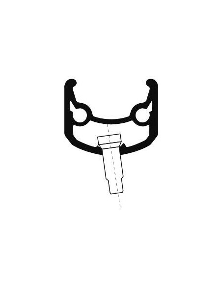 Felge Ryde Andra 40 27.5" 650B / 584 x 25C aluminium 36 Löcher Scheibe 14G - Schwarz