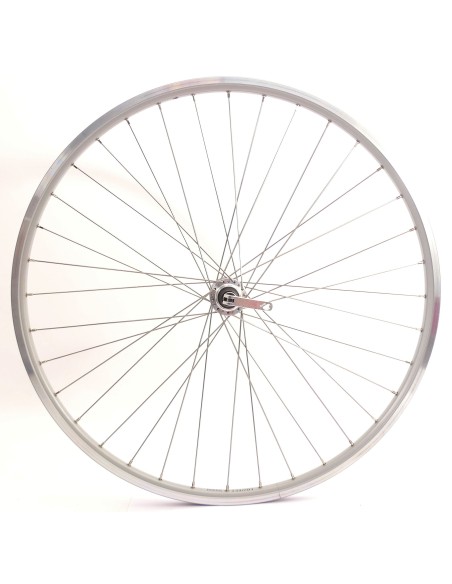 Hinterrad Rodi Connect 28" / 8/9/10 fach / 622 x 19 mit Schnellspanner und Edelstahlspeichen - Silber