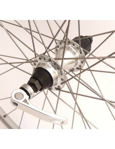 Hinterrad Rodi Connect 28" / 8/9/10 fach / 622 x 19 mit Schnellspanner und Edelstahlspeichen - Silber