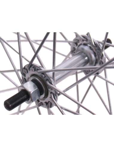 Vorderrad 28* 1 1/2 Schwarz Chrom-Naben