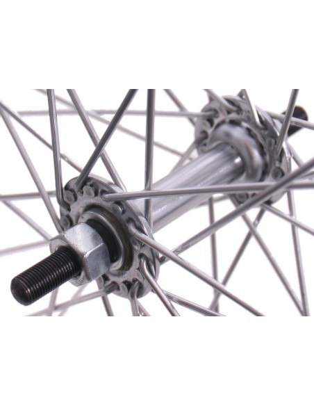 Vorderrad 28* 1 1/2 Schwarz Chrom-Naben