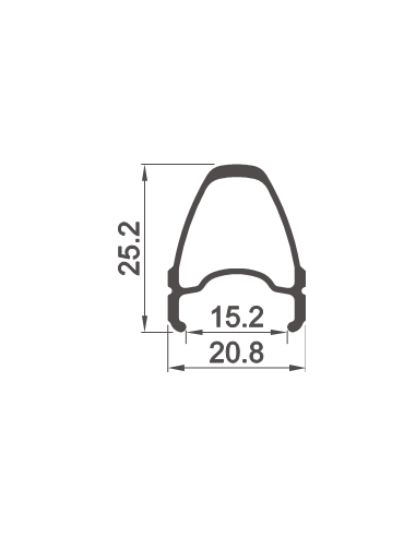 Laufradsatz RODI 28" Race Stradale Schwarz - 20/24L - 10/11V Shimano - QR