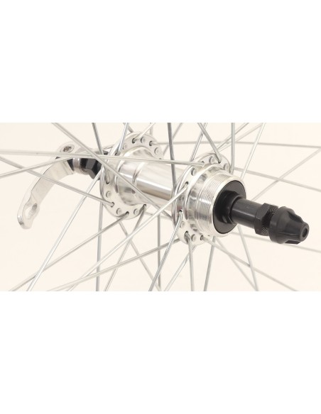 Hinterrad 28 * 1/4 Zac-19 Silber Freewheel QR