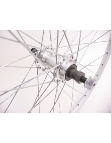 Hinterrad 28 * 1/4 Zac19-Silber Freewheel Fest