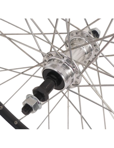 Hinterrad 28 * 1/4 Zac-19-Schwarz Freewheel Fest