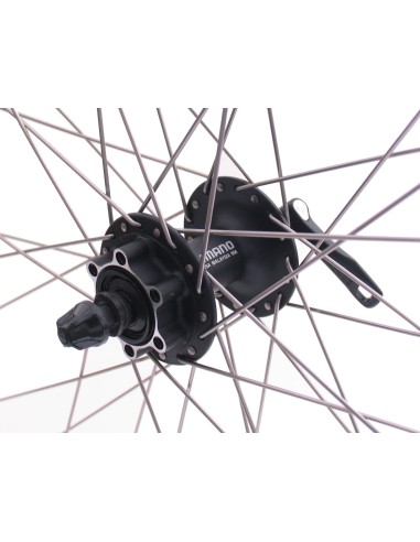 Vorderrad 28/29 "/ 622x19C Ryde Andra 30 Felge mit Shimano FH-M525 7/8/9 Nabe für 6-Loch-Bremsscheibe - Schwarz