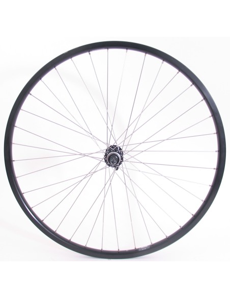 Vorderrad 28/29 "/ 622x19C Ryde Andra 30 Felge mit Shimano FH-MT200 Nabe für Center Lock Bremsscheibe - schwarz