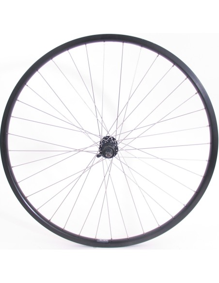 Hinterrad 28/29 "/ 622x19C Ryde Andra 30 Felge mit Shimano FH-MT200 Nabe für Center Lock Bremsscheibe - schwarz