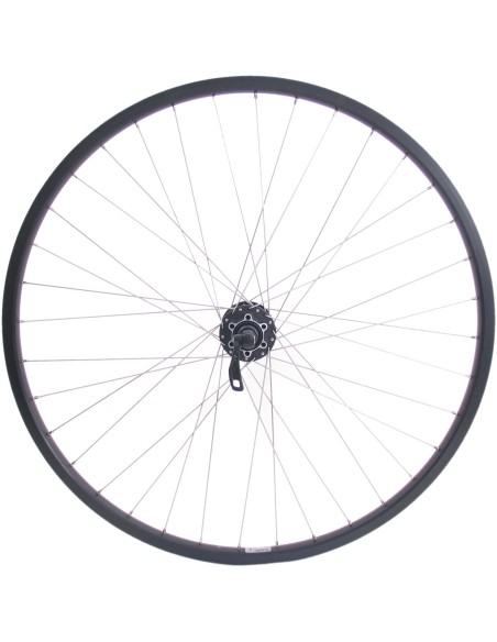 Vorderrad 559x19C Ryde Andra 30 Felge mit Shimano FH-M525 Nabe für 6-Loch-Bremsscheibe - Schwarz