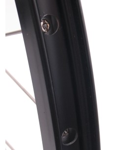 Hinterrad 559x19C Ryde Andra 30 Felge mit Shimano FH-M525 8/9/10-fach Nabe für 6-Loch-Bremsscheibe - Schwarz