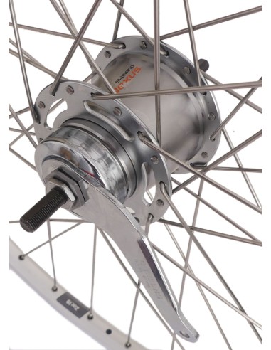 Hinterrad 28" / 622 x 19C Ryde ZAC19 Felge mit Shimano Nexus 7 Bremsnabe - Silber