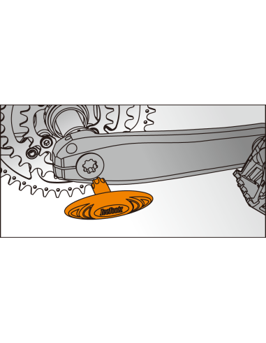 Kurbelarmkappen Werkzeug IceToolz 04T1 für Shimano® Hollowtech II