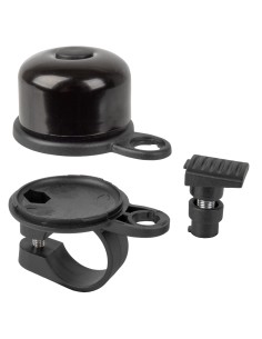 Airbell Fahrradklingel mit AirTag Halter ø31.8mm - Schwarz