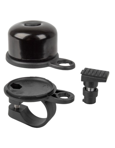 Airbell Fahrradklingel mit AirTag Halter ø31.8mm - Schwarz