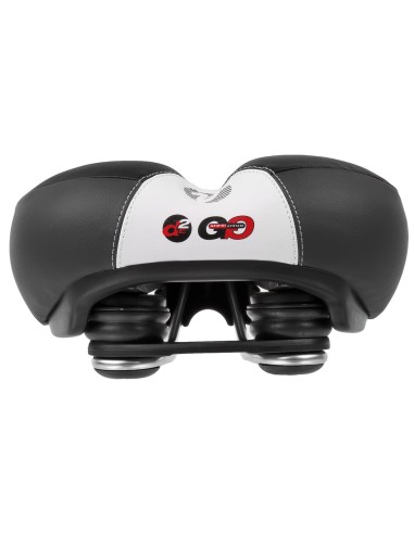 Fahrradsattel Velo Newport Gemini mit O-zone und Memory-Schaum - Schwarz