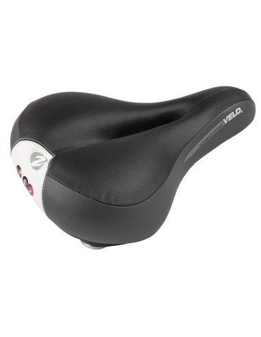 Fahrradsattel Velo Newport Gemini mit O-zone und Memory-Schaum - Schwarz