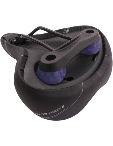 Fahrradsattel Selle Bassano Volare XXL BigCity mit Elastomer-Dämpfung - Schwarz