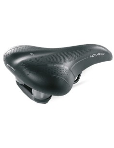 Fahrradsattel Selle Bassano Volare XL BigCity mit Elastomer-Dämpfung - Schwarz