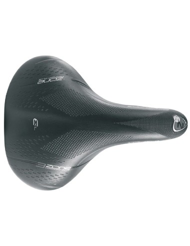 Fahrradsattel Selle Bassano Volare XL BigCity mit Elastomer-Dämpfung - Schwarz