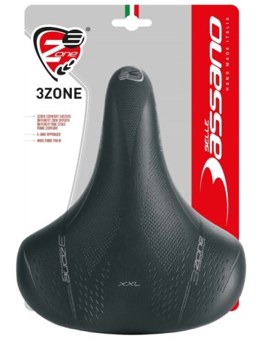 Fahrradsattel Selle Bassano Volare XXL Cruiser - Schwarz
