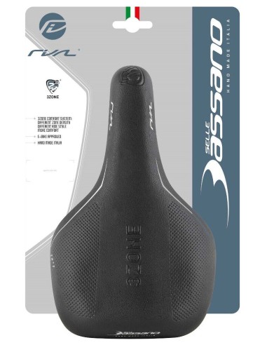 Fahrradsattel Selle Bassano Rivale 3zone Unisex - Schwarz